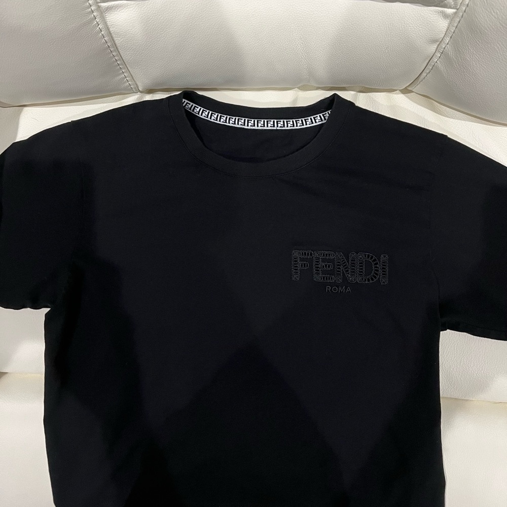Fendi Logo Lattice T-Shirt
